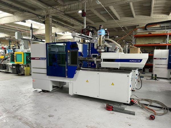 Wittmann Battenfeld EcoPower 110/350 z robotem Wittmann W818 / Maszyna elektryczna / Godziny pracy: ok. 16.000 w trybie automatycznym